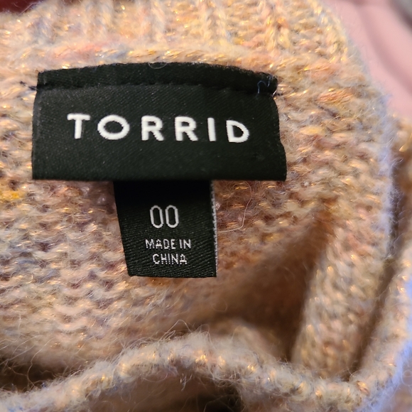 Torrid Tan Metallic Sweater - Picture 9 of 10